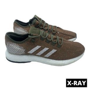 Adidas Pureboost Running Shoes Khaki White Orange